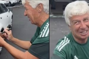 罗体：罗马球迷请加斯佩里尼在手臂上签名，并称之后要纹在手臂上